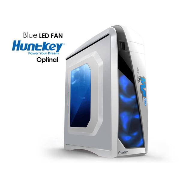 Huntkey MVP Pro  Gaming computer chassis - Blue (No PSU Included, NO FAN Included).