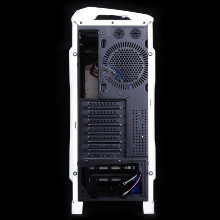 Huntkey MVP Pro  Gaming computer chassis - Blue (No PSU Included, NO FAN Included).