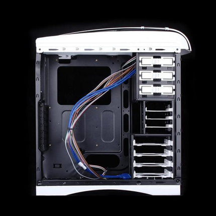 Huntkey MVP Pro  Gaming computer chassis - Blue (No PSU Included, NO FAN Included).