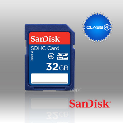 SANDISK SDHC SDB 32GB CLASS 4.