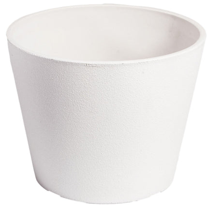 Rendered White Planter Pot 25cm.