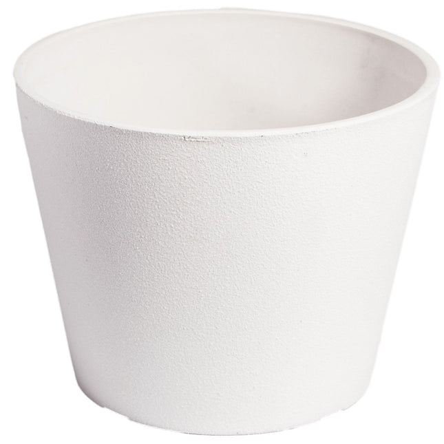 Rendered White Planter Pot 25cm.