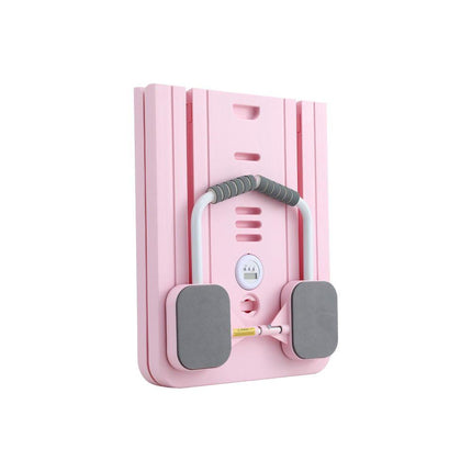 Everfit Pilates Board Foldable Reformer Multi Functional Exercise Trainer Pink.