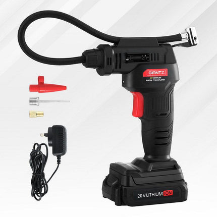 Giantz Cordless Tyre Inflator Portable Air Compressor Pump 20V 120PSI Digital LED.