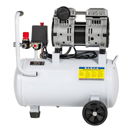 Giantz 24L Air Compressor Quiet 0.75HP Oil-Free Portable Tyre Inflator 40L/Min.