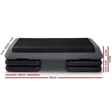 Everfit 3 Level Aerobic Step Exercise Stepper 110cm Gym Home Fitness.