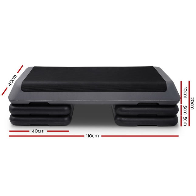 Everfit 3 Level Aerobic Step Exercise Stepper 110cm Gym Home Fitness.