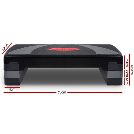 Everfit 3 Level Aerobic Step Exercise Stepper 78cm Gym Home Fitness.