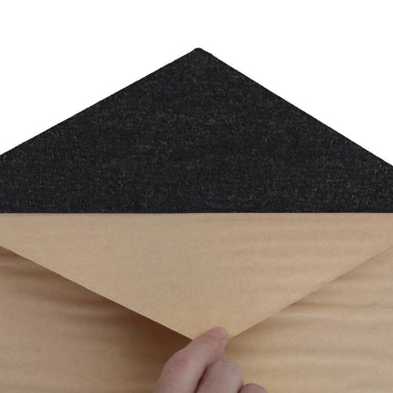Alpha Acoustic Foam 12pcs 35x30x0.9cm Soundproof Absorption Panel Adhesive Black.