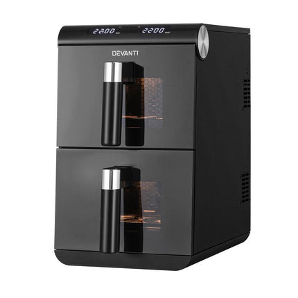 Devanti Air Fryer Oven 11L Dual Zone Fryers.
