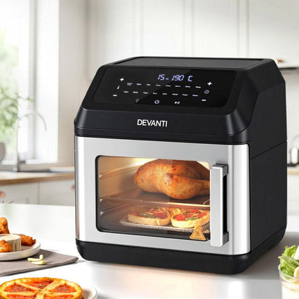Devanti Air Fryer 13L LCD Fryers Oven.