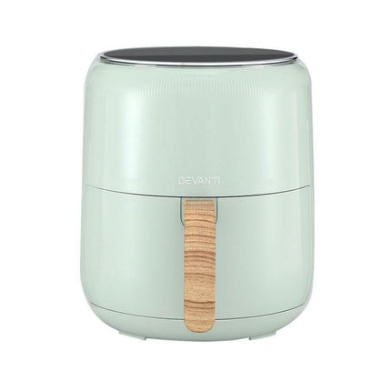 Devanti 5L Air Fryer Touch Control 1700W Green.