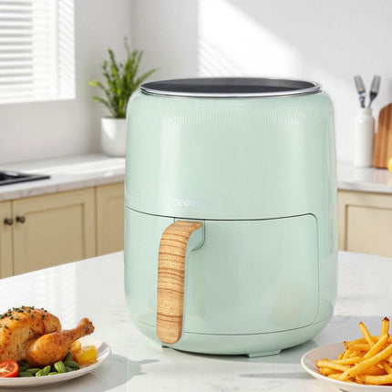 Devanti 5L Air Fryer Touch Control 1700W Green.