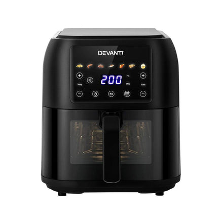 Devanti Air Fryer 8L LCD Fryers.