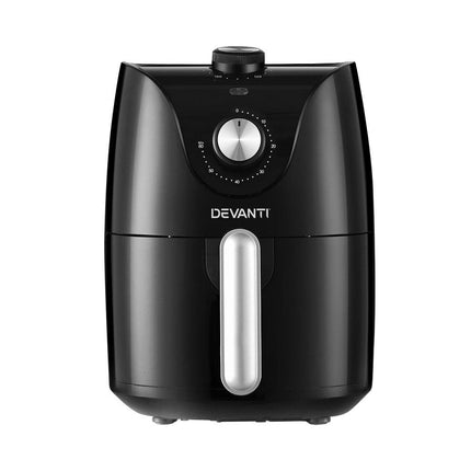 Devanti Air Fryer 2.5L Knob Fryers.