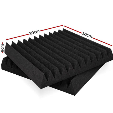 Alpha Acoustic Foam 20pcs 30x30x5cm Sound Absorption Proofing Panel Studio Wedge.