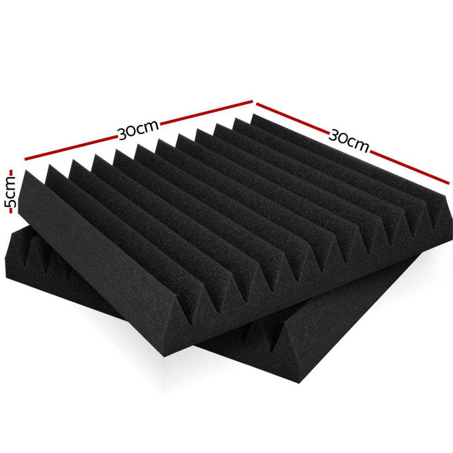 Alpha Acoustic Foam 20pcs 30x30x5cm Sound Absorption Proofing Panel Studio Wedge.