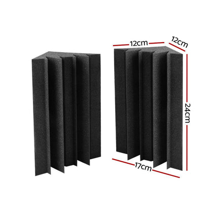 Alpha Acoustic Foam 40pcs Corner Bass Trap Sound Absorption Proofing Treatment.