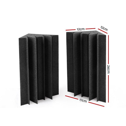 Alpha Acoustic Foam 60pcs Corner Bass Trap Sound Absorption.