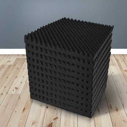 Alpha Acoustic Foam 40pcs 50x50x5cm Sound Absorption Proofing Panels Eggshell.