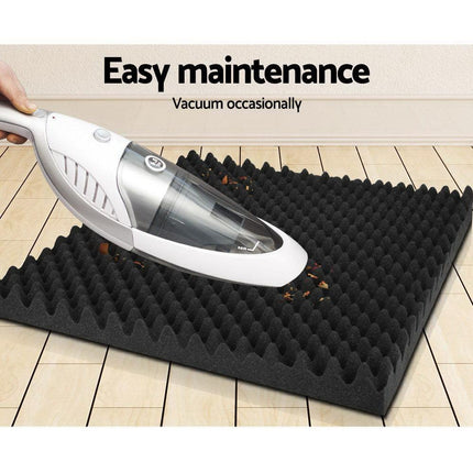 Alpha Acoustic Foam 60pcs 50x50x5cm Sound Absorption Proofing Panels Eggshell.