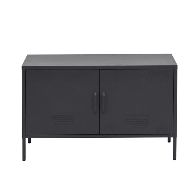 Artiss Buffet Sideboard Metal Cabinet - BASE Charcoal.