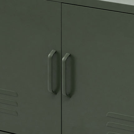 Artiss Buffet Sideboard Metal Cabinet - BASE Green.