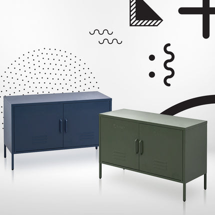 Artiss Buffet Sideboard Metal Cabinet - BASE Green.