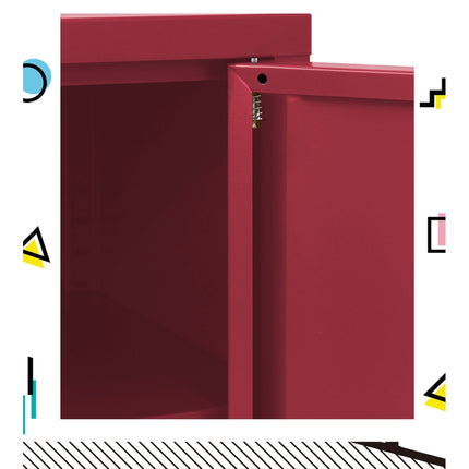 Artiss Buffet Sideboard Metal Cabinet - BASE Pink.