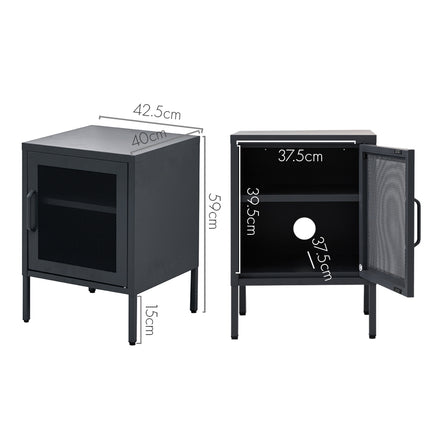 Artiss Buffet Sideboard Metal Cabinet - SWEETHEART Yellow.