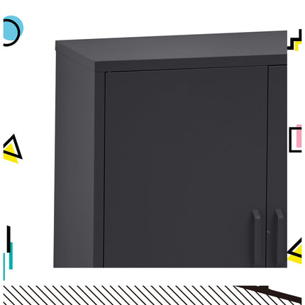 Artiss Buffet Sideboard Metal Cabinet - SWEETHEART Charcoal.
