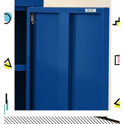 Artiss Buffet Sideboard Metal Cabinet - SWEETHEART Blue.