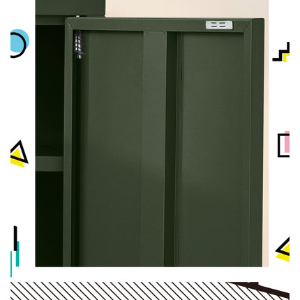 Artiss Buffet Sideboard Metal Cabinet - SWEETHEART Green.