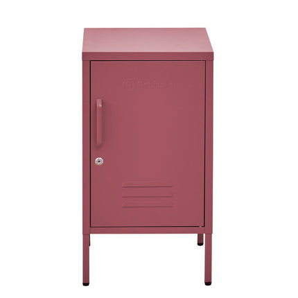 Artiss Bedside Table Metal Cabinet - Yellow.