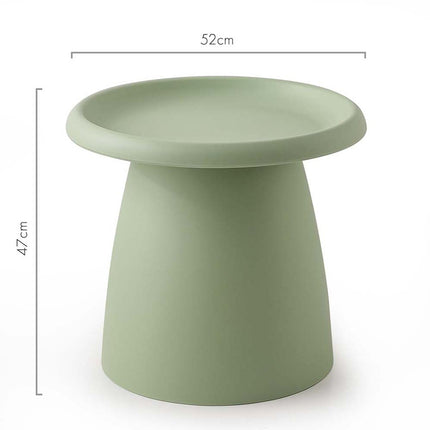 Artiss Coffee Table Round 52CM Plastic Green.