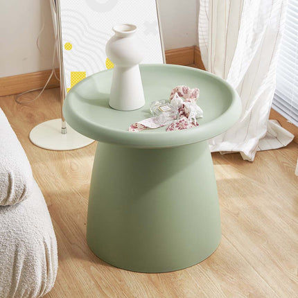 Artiss Coffee Table Round 52CM Plastic Green.