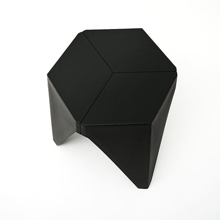Artiss 2x Bar Stools Puzzle Plastic Foot Stool Black.