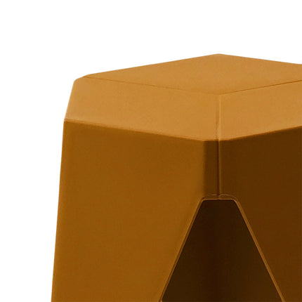 Artiss 2x Bar Stools Kitchen Dining Chairs Plastic Puzzle Foot Stool Yellow.