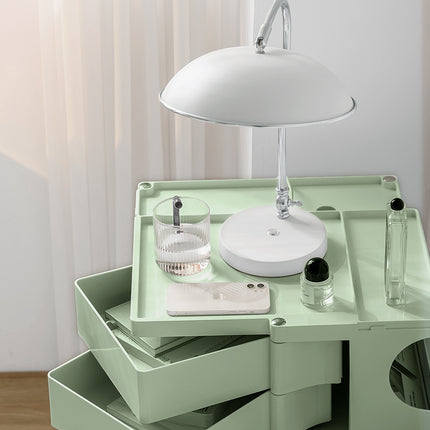Artiss Storage Trolley Bedside Table 5 Tier Cart Boby Replica Green.