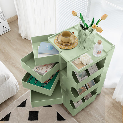 Artiss Storage Trolley Bedside Table 5 Tier Cart Boby Replica Green.