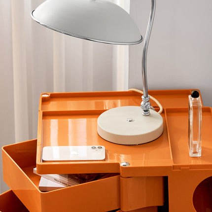 Artiss Storage Trolley Bedside Table 5 Tier Cart Boby Replica Orange.