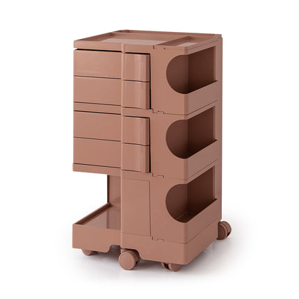 ArtissIn Storage Trolley Bedside Table 5 Tier Cart Boby Replica Pink.