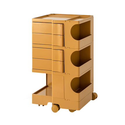 ArtissIn Storage Trolley Bedside Table 5 Tier Cart Boby Replica Yellow.