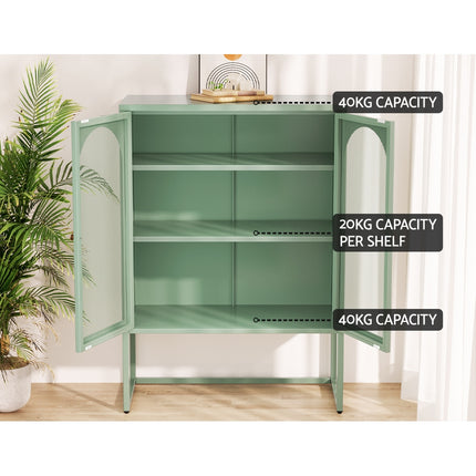 Artiss Buffet Sideboard Metal Cabinet - ELMA Green.