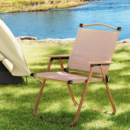 Gardeon Outdoor Camping Chairs Portable Folding Beach Chair Patio Furniture.