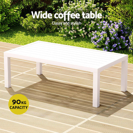 Gardeon 4 Seater Outdoor Sofa Set Aluminium Lounge Setting.