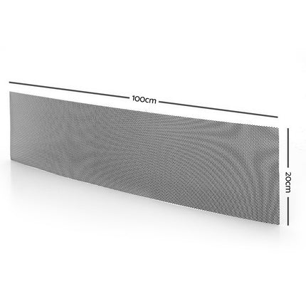Gardeon Gutter Guard Aluminium Mesh 30M 100x20cm Black.
