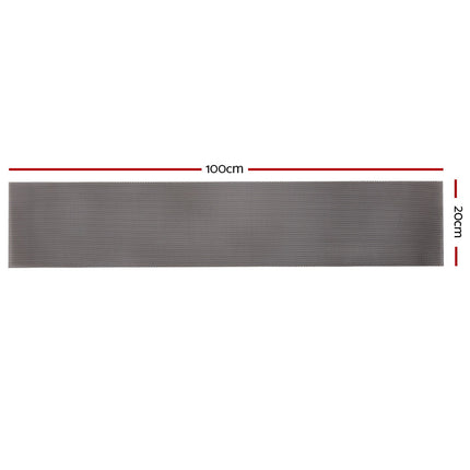 Gardeon Gutter Guard Aluminium Mesh 60M 100x20cm Black.
