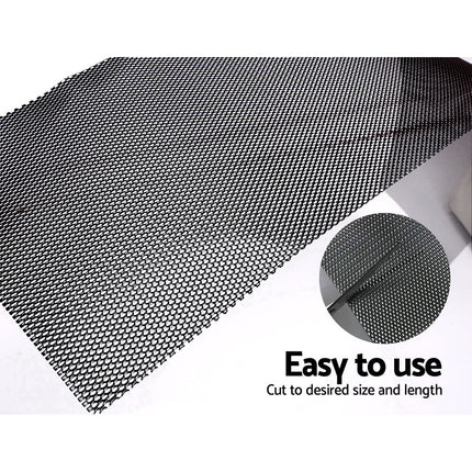 Gardeon Gutter Guard Aluminium Mesh 60M 100x20cm Black.