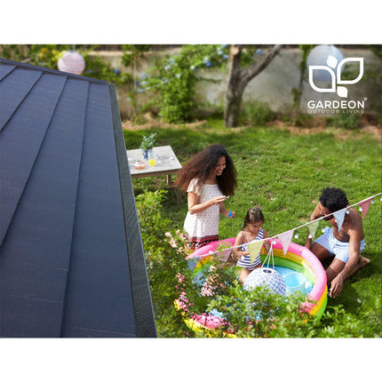 Gardeon Gutter Guard Aluminium Mesh 60M 100x20cm Black.